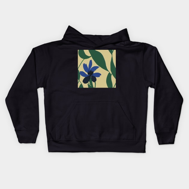 Beautiful Stylized Blue Flowers, for all those who love nature #201 Kids Hoodie by Endless-Designs